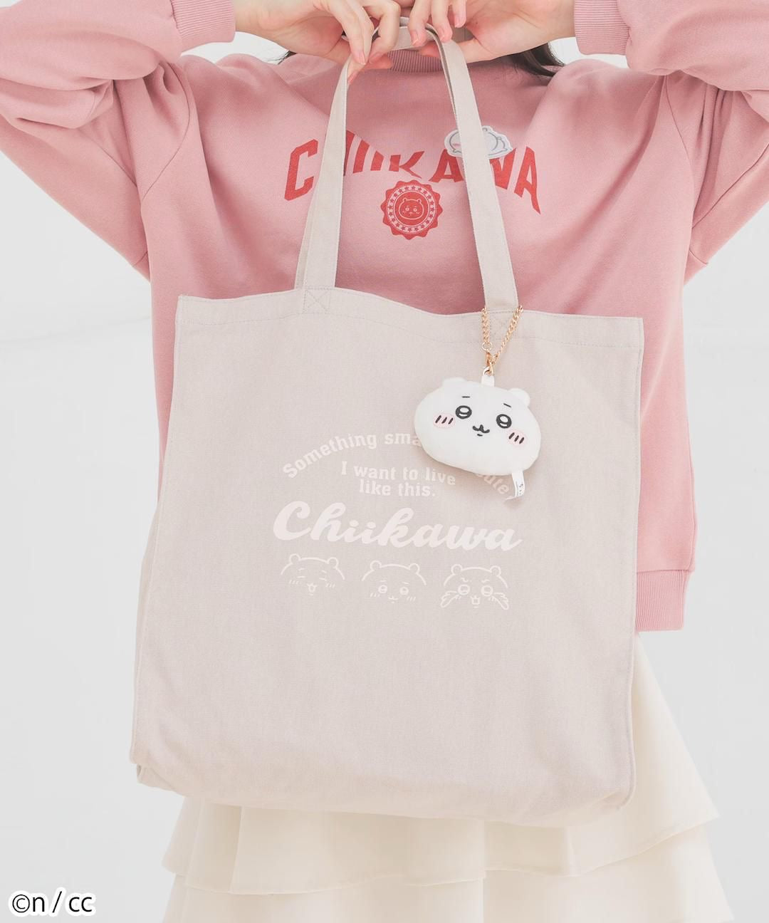 Honey x Chiikawa 小可愛白色Tote Bag