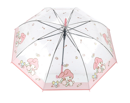 Sanrio 透明周界圖案 60cm 長遮/雨傘