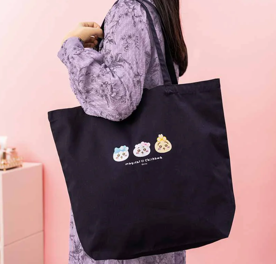 Chiikawa 魔法少女 大容量黑色tote bag