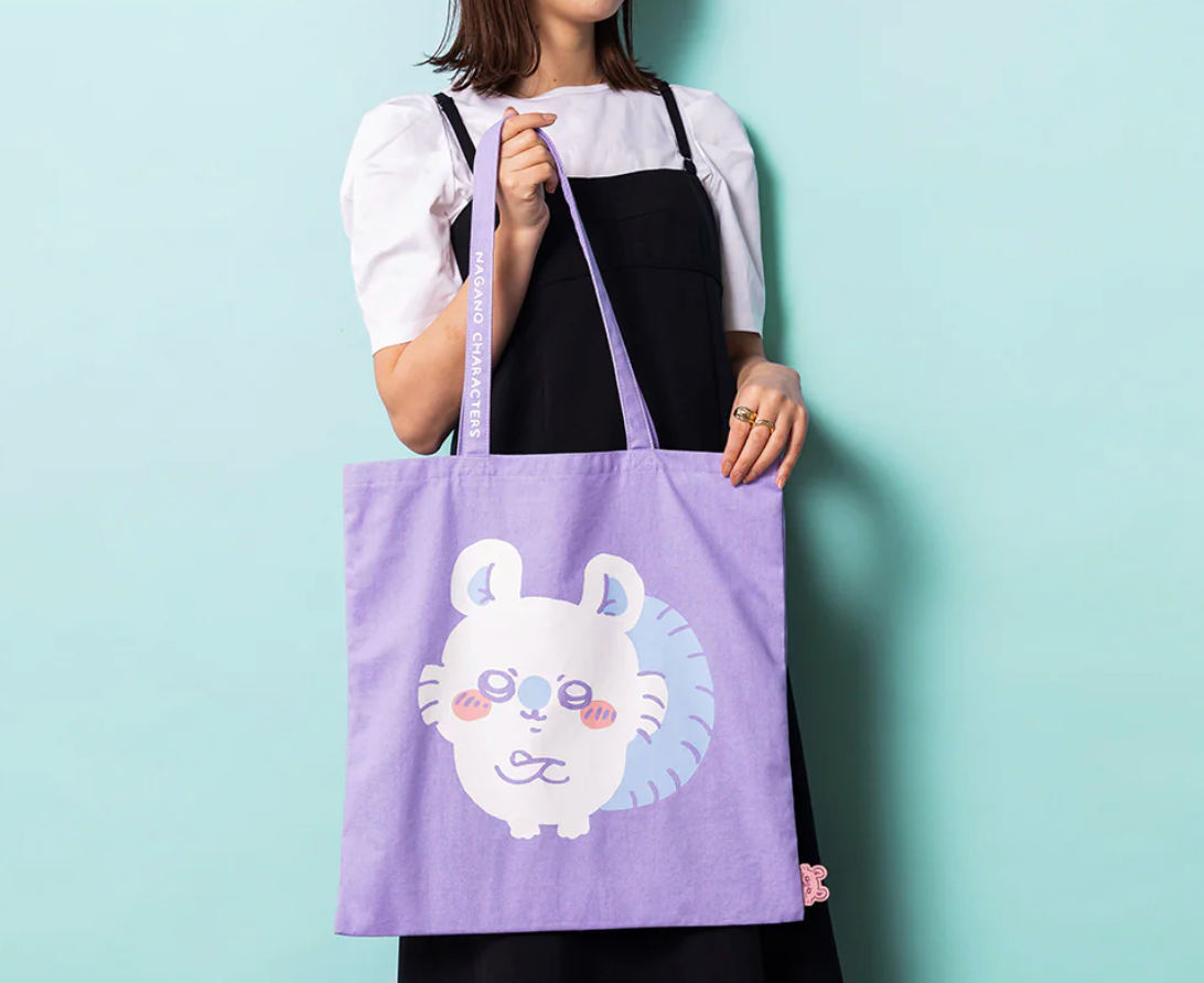 Nagano Chiikawa 飛鼠紫色手提袋Tote Bag