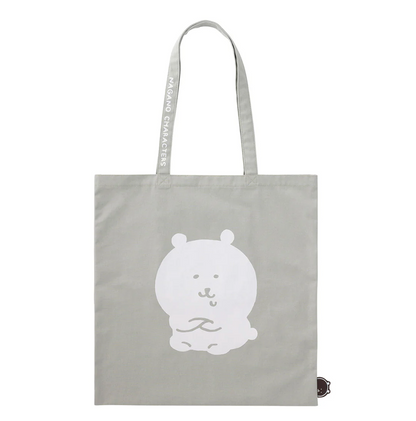 Nagano 自嘲熊白熊&八哥灰色手提袋Tote Bag