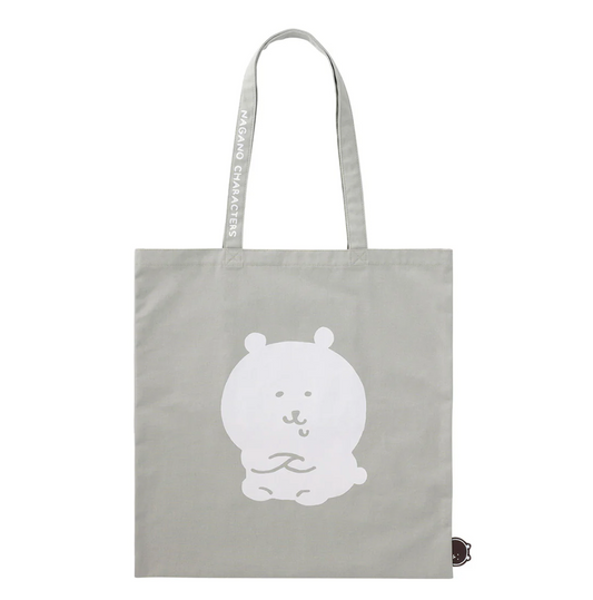 Nagano 自嘲熊白熊&八哥灰色手提袋Tote Bag